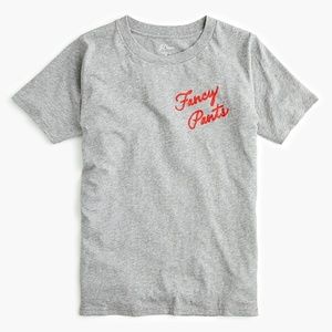 J. Crew NWT "Fancy Pants" T-shirt Sz S
